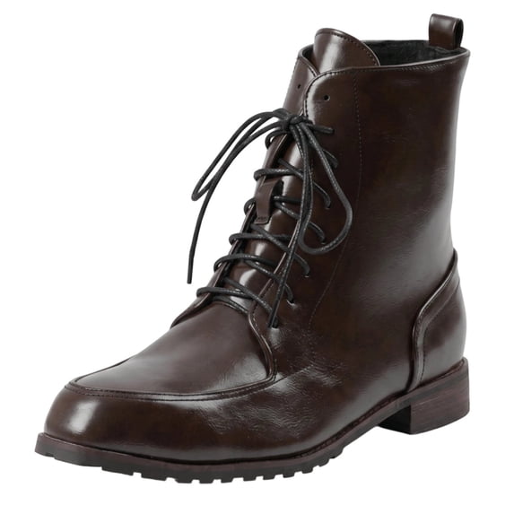 Seasonal Rounds Mens Casual Cold Season Round Toe Flat Heel Ankle Footwear With Retro ...