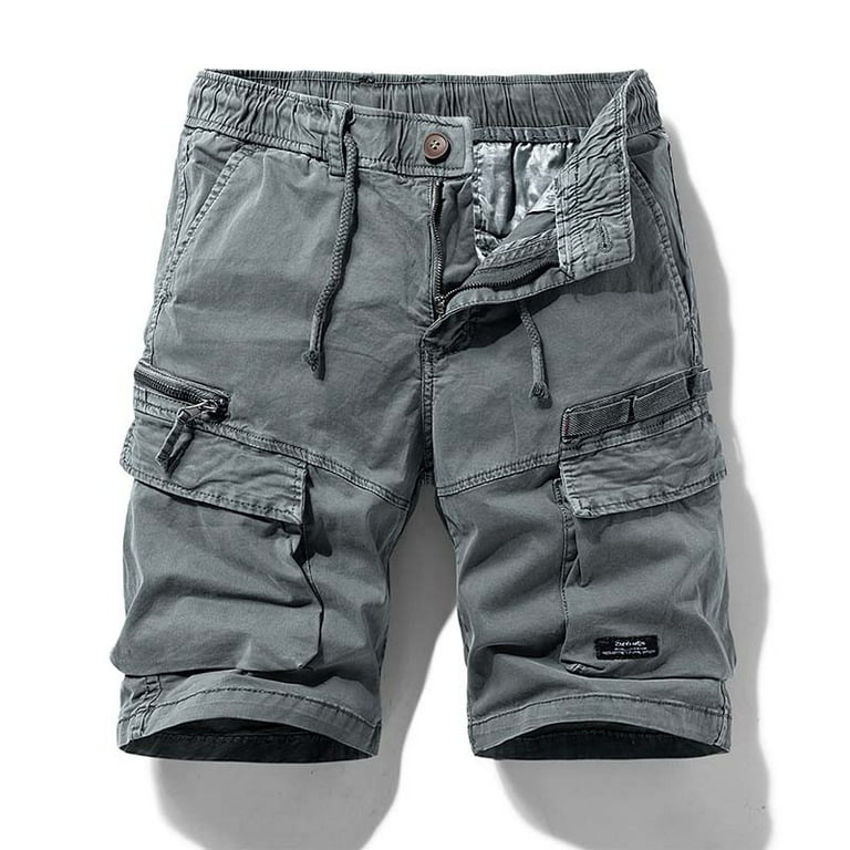 Man Outwear Trousers Men's Cotton Short Pants Waistband with