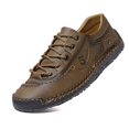 thumbnail image 1 of Mens Casual Dress Shoes Leather Sneakers Lightweight Comfortable Hand Made Flats Classic Shoes for Walking Business Working Office Travel Driving Footwear, 1 of 4