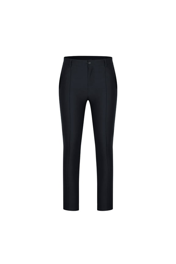 Mens Casual Dress with High Elasticity Slim Fit Pants Black