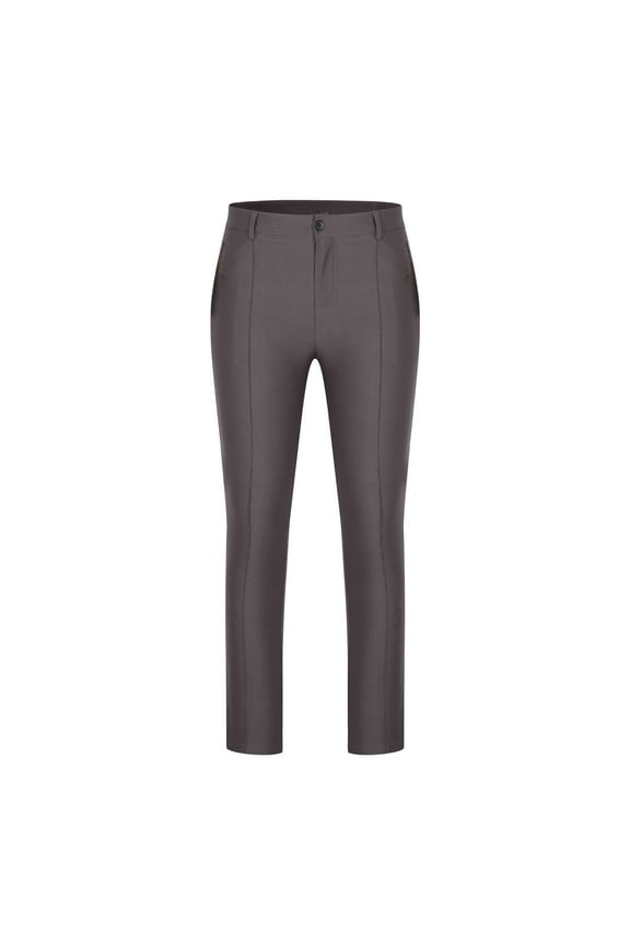 Men's Elastic Waist Athleisure Straight Leg Pants Washed Casual Trousers Casual Pants Green