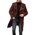 thumbnail image 1 of Mens Casual Fashion Comfortable Loose Solid Color Long Coat, 1 of 5