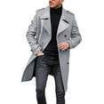 thumbnail image 1 of Mens Casual Fashion Comfortable Loose Solid Color Long Coat, 1 of 5