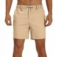 thumbnail image 1 of Mens Casual Golf Shorts Flat Front Summer Quick Dry Short Pants Elastic Waist Drawstring Belt Loops Athleisure 7" Inseam, 1 of 8