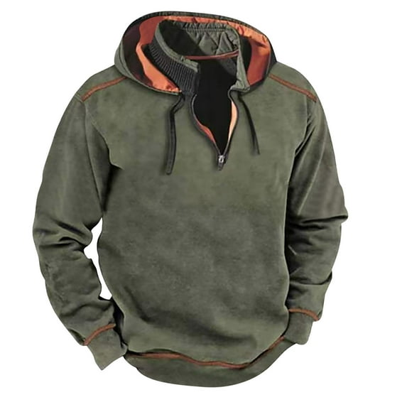 Mens Casual Henley Pullover Corduroy Polo Sweatshirt Thermal Long Sleeve Stand Collar Slim Fit Sweater Tactical Jacket