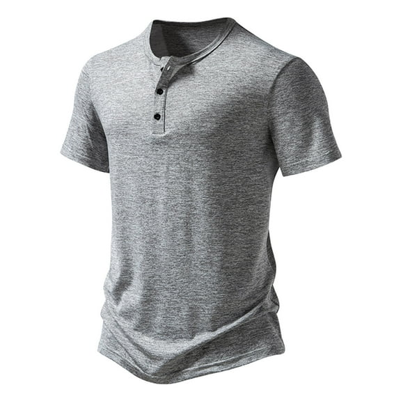 Mens Casual Henleys Shirts Relaxed Fitted Short Sleeve T-Shirts Soft Fashion Lightweight V-Neck Henleys T Shirts for Men