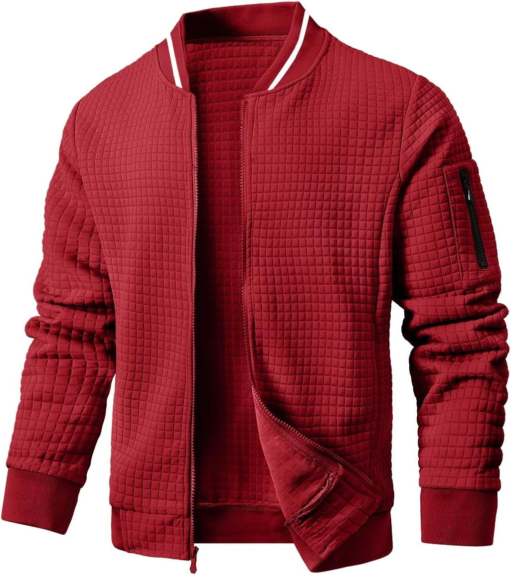 Mens Casual Jacket Lightweight Jacket Varsity Coat