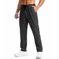 thumbnail image 1 of Mens Casual Jogger Running Sweatpants Zipper Pockets Elastic Waist Slim Fit Solid Color Pants Fathers Gift, 1 of 3