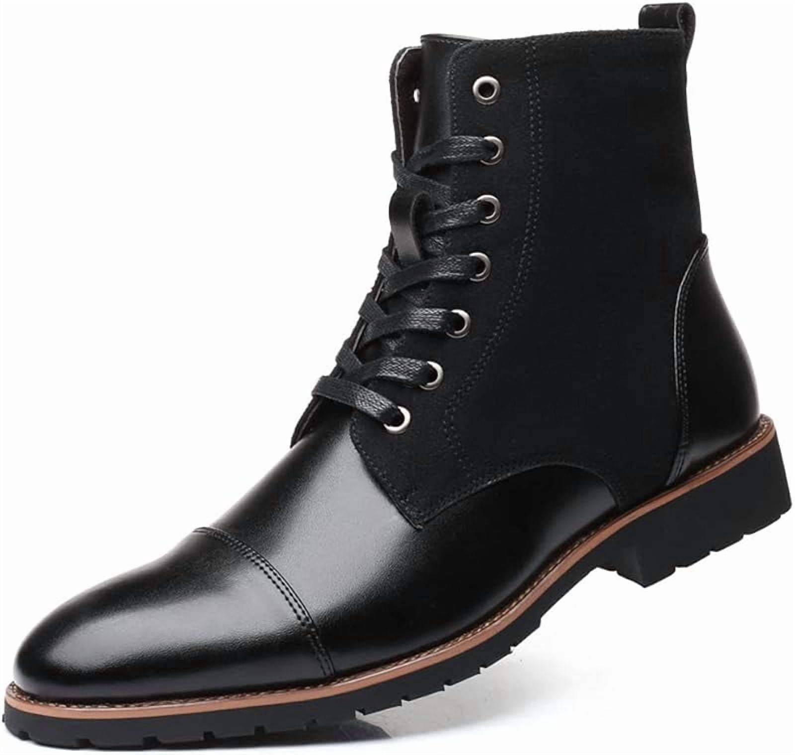 Men\'s Black Leather Chukka Boots - Classic Lace-Up. Very good Condition as shown Men main image 2