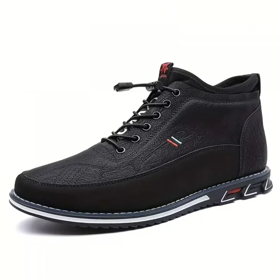 Mens Casual Leather Dress Shoes Classic Lace Up Wing Tips Oxford Sneakers Comfortable Soft Sole Non Slip Business Formal Derby Shoes for Office Work Driving Walking