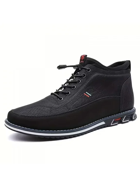 Mens Casual Leather Dress Shoes Classic Lace Up Wing Tips Oxford Sneakers Comfortable Soft Sole Non Slip Business Formal Derby Shoes for Office Work Driving Walking