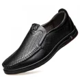 thumbnail image 1 of Mens Casual Leather Shoes Business Slip-on Shoes Comfort Fashion Driving Shoes for Male, 1 of 6