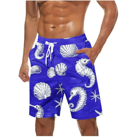 Mens Casual Loose Shorts Solid Color Drawstring Elastic Waist Short Summer Beach Cargo Shorts with Multi Pockets