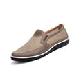 thumbnail image 1 of Mens Casual Mesh Loafers Summer Breathable Walking Shoes Comfortable Lightweight Driving Shoes Travelling Fashion Shoes Beige 7.5 US, 1 of 7