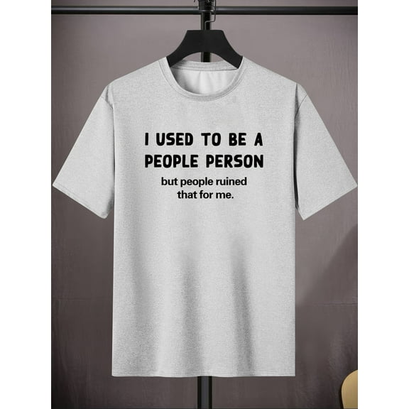 Mens Casual Mid Stretch Short Sleeves Crew Neck T-Shirt, Male Plus Size Clothes for Summer, PLUS SIZE