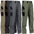 thumbnail image 1 of Mens Casual Pants Canvas Heavy Duty Tactical Quick Dry Utility Pockets Utility Work Tactical Pants for Men, 3XL, 1 of 3