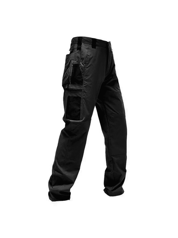 Mens Casual Pants Canvas Heavy Duty Tactical Quick Dry Utility Pockets Utility Work Tactical Pants for Men, L