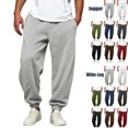 thumbnail image 1 of Mens Casual Pants Dqueduo Men's Solid Color Tapered Jogger Drawstring Pockets Sweatpants, S-XXXL Gray XL, 1 of 7
