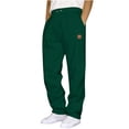 thumbnail image 1 of Mens Casual Pants Loose Fit Elastic Waist Wide Leg Drawstring Sweatpants with Pockets Solid Fall Winter Trousers (XL, Green 01), 1 of 4