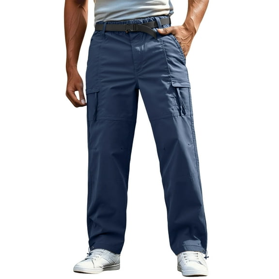 Mens Casual Pants Men's Clothing Cargo Pants Heavy Duty Outdoor Work Pants With Multiple Pockets Durable Casual Utility Trousers for Hiking and Daily Wear