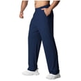 thumbnail image 1 of Mens Casual Pants Sweatpant for Men Loose Fit Open Bottom Pull On Running Pants Lightweight Athletic Workout Gym Pants with Pockets, 1 of 7