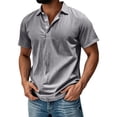 thumbnail image 1 of Mens Casual Polo Shirt Beer Belly Capri Shirts Wearbreeze Short Sleeve Collared Textured Stretchy Golf Shirt, 1 of 5