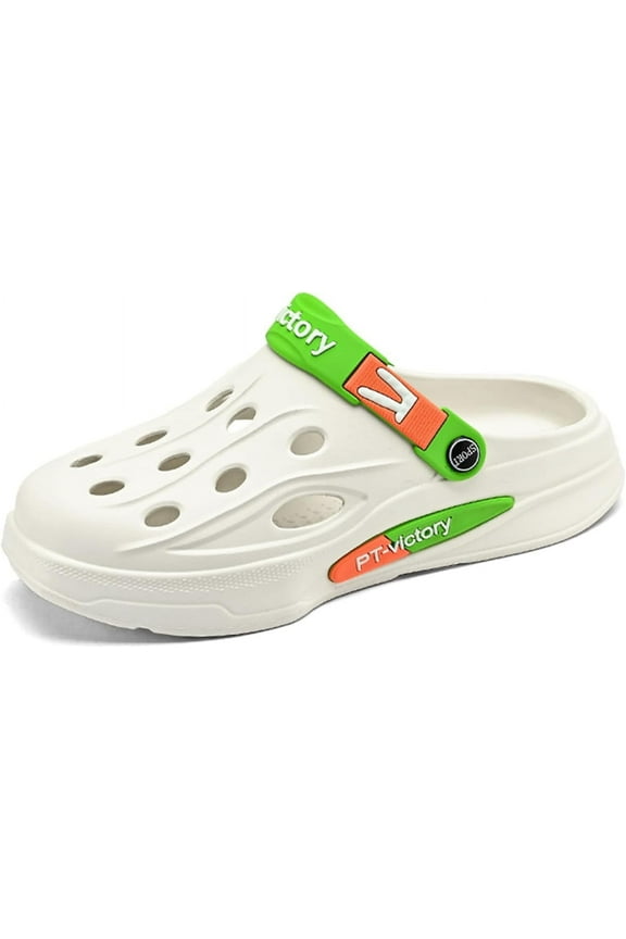 Mens Casual Sandals Breathable Mesh Walking Mules Sneakers Open Back Slip On Shoes Quick-Dry Slippers