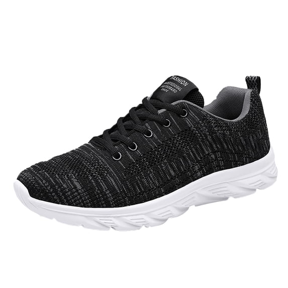 Mens Casual Shoes Brown Fashion Men Mesh Mountaineering Casual Sport Shoes Lace Up Solid Color Running Breathable Soft Bottom Sneakers Gray 10.5