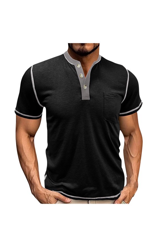 Mens Casual Short Sleeve Shirts Button Up Shirt Men Short Sleeve Mens Summer Casual Shirts Men's White Dress Shirt Short Sleeve Clearance Items Under 10 Dollars