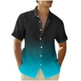 thumbnail image 1 of Mens Casual Short Sleeve Shirts Mens Short Sleeve Shirts Button Up Mens Casual Shirts Summer Linen Short Sleeve Button Down Men Flash Deals of The Day Clearance, 1 of 4