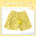 thumbnail image 1 of Mens Casual Shorts Chicken Pajama Unisex Cute Animal Pants Funny Cartoon Bottoms Comfortable Sleepwear Yellow XXL, 1 of 4