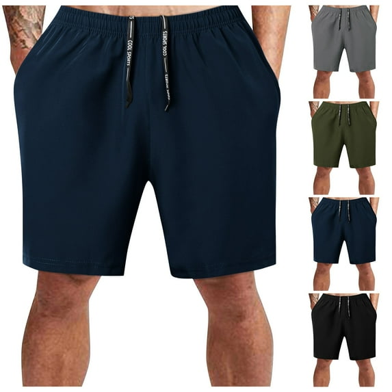 Mens Casual Shorts Lightweight Outdoor Work Shorts for Men Casual Work Flat Front Shorts Stretch Waist Athletic Gym Short Casual Short Pants Gym Shorts