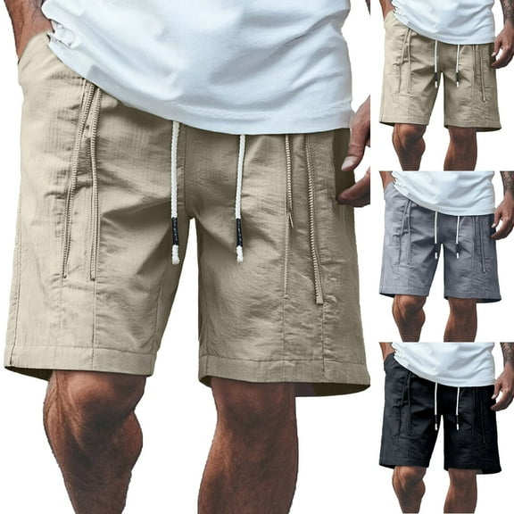 Mens Casual Shorts - Men's Workout Gym Shorts Athletic Shorts Gym Shorts Quick Dry Activewear Stretch Waist Athletic Gym Short Outdoor Hiking Shorts with Pockets