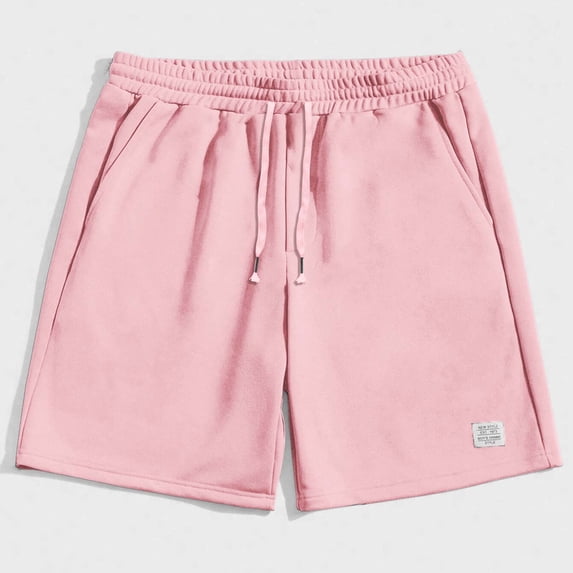 Mens Casual Shorts Solid Color Sport Casual Holiday Breathable Basketball Shorts Pockets Pants