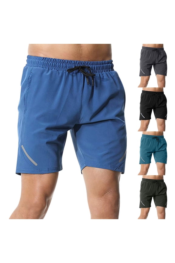 Mens Casual Shorts with Pockets Knee Length Golf Solid Color Drawstring Trunks Hiking Travel Outdoor Dress Shorts Dark Gray S