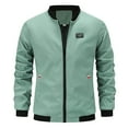 Mens Casual Solid Color Outdoor Lapel Pocket Trench Coat Jacket Big And