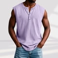 thumbnail image 1 of Mens Casual Solid Color Sleeveless T-Shirts Crew Neck Workout Muscle Tank Tops Summer Outdoor Fashion Streetwear, 1 of 6
