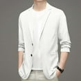 thumbnail image 1 of Mens Casual Sport Coat Blazer Two Buttons Lightweight Business Jackets White XXL(XXL), 1 of 4