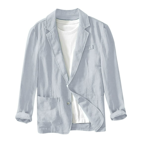 Mens Casual Sport Coat Qiggri Men's Solid Color Fashionable Slim Suit Outerwear With Long Sleeves For Casual Wear
