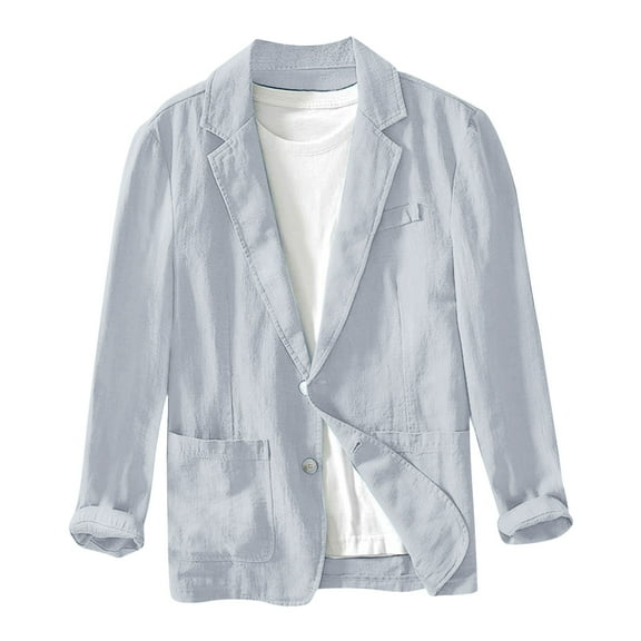 Mens Casual Sport Coat Qiggri Men's Solid Color Fashionable Slim Suit Outerwear With Long Sleeves For Casual Wear