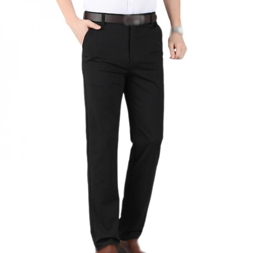 Men Cotton Pants Casual Business Stretch Formal – Kigali Discount