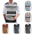 thumbnail image 1 of Mens Casual Sweater Vest 2026 V Neck Sleeveless Knit Pullover Slim Fit Lightweight Plain Tops Spring Jumper Light Sweaters Light Gray S, 1 of 4