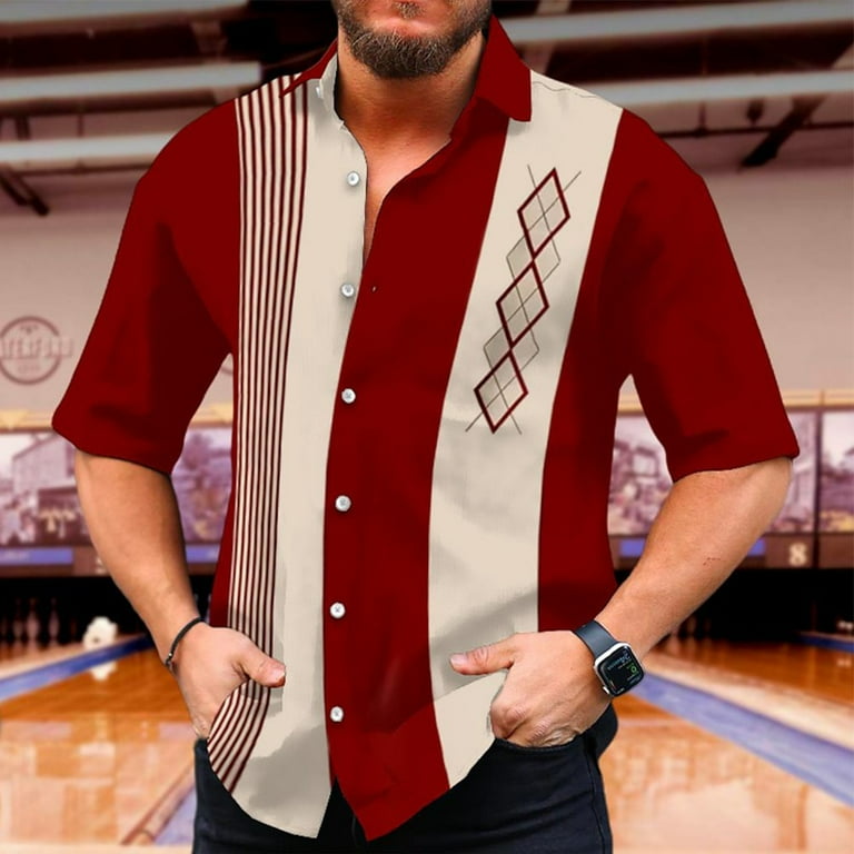Retro bowling shirt cheap