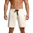 thumbnail image 1 of Mens Casual Walkshorts 9" Inseam Lightweight Summer Performance Training Short Pants Above Knee Elastic Waist Drawstring with Pockets, 1 of 7