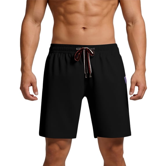 Mens Casual Walkshorts 9" Inseam Lightweight Summer Performance Training Short Pants Above Knee Elastic Waist Drawstring with Pockets