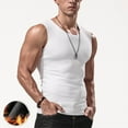 thumbnail image 1 of Mens Casual Winter Warm Undershirt Top Round Neck Sleeveless Muscle Vest T-Shirt, 1 of 9