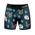 thumbnail image 1 of Mens Cat Dad Boxers Funny Cute Kitten Lovers Paw Graphic Novelty Underwear for Guys, 1 of 4