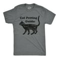 thumbnail image 1 of Mens Cat Petting Guide T Shirt Funny Pet Kitty Lover Crazy Cat Lady Novelty Tee Graphic Tees, 1 of 9