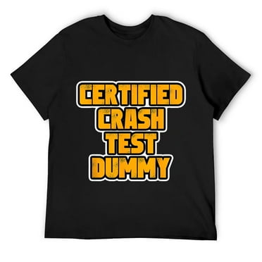 Mens Certified Crash Test Dummy T-Shirt Black S