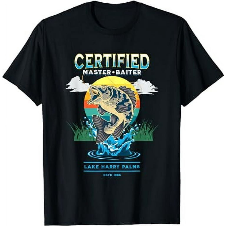 Funny Fishing Shirt: Master Baiter' Men's T-Shirt